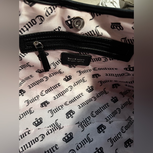 Juicy Couture Black Demure Hobo Style Shoulder Bag NWT - Picture 12 of 16